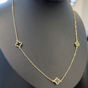 3 CLOVER NECKLACE 10K